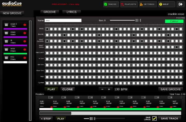 using a drum machine sequencer for gigs